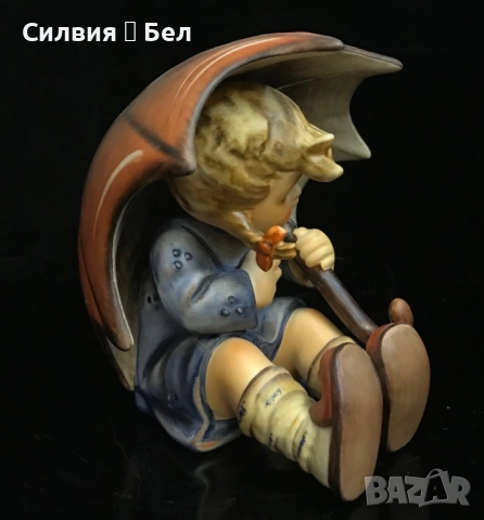 Момиче с чадър Hummel Goebel , снимка 3 - Колекции - 51692313