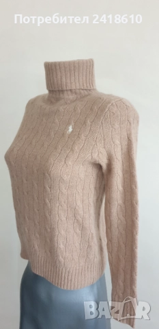 POLO Ralph Lauren Cable Wool / Cashmere Knit Womens Size S НОВО! ОРИГИНАЛ! Дамски Поло Пуловер !, снимка 6 - Блузи с дълъг ръкав и пуловери - 51706563