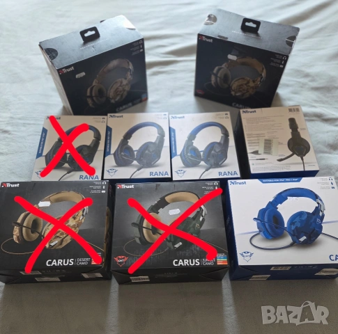 6 бр Gaming headset Trust , снимка 4 - Аксесоари - 52375356