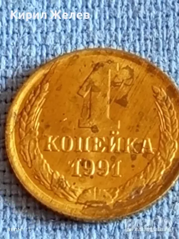 Стара монета 1 копейка 1991г. СССР рядка за КОЛЕКЦИЯ ДЕКОРАЦИЯ 49233, снимка 3 - Нумизматика и бонистика - 49807380