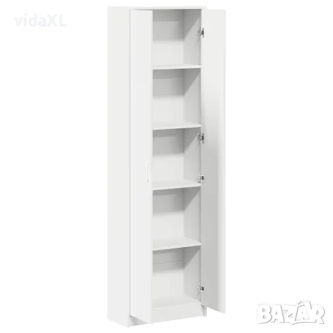 vidaXL Гардероб Бяло 55 x 25 x 189 см Инженерна дървесина, снимка 5 - Гардероби - 56147054