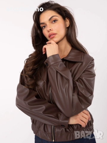 Дамско яке от еко кожа с цип, 5цвята , снимка 9 - Якета - 52162915