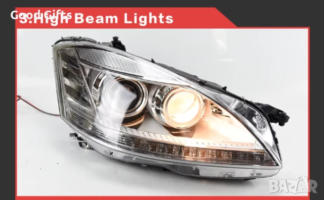LED Фарове за Mercedes W221 S-class Facelift, LED Диодни фарове за Мерцедес, снимка 7 - Аксесоари и консумативи - 50564397