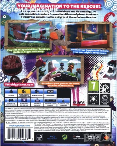 Игра Little Big Planet 3 за Playstation 4, снимка 2 - Игри за PlayStation - 47909306