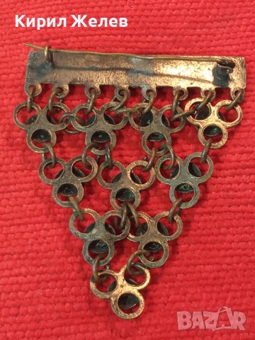 СТАРИНЕН БРОНЗОВ НАКИТ ЕТНОГРАФСКО УКРАШЕНИЕ РЕТРО БРОШКА РЪЧНА ИЗРАБОТКА 34232, снимка 2 - Антикварни и старинни предмети - 40980735