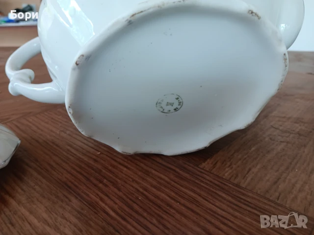 Стар порцеланов български чайник, снимка 7 - Аксесоари за кухня - 50939382