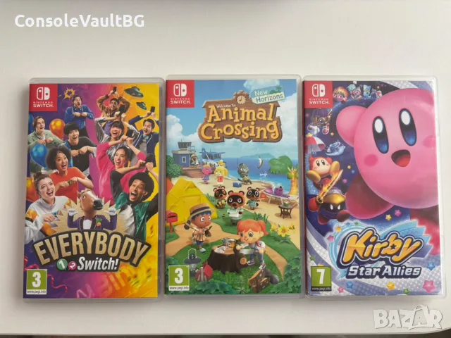 Nintendo Switch игри – Animal Crossing, Kirby, Everybody 1-2-Switch!