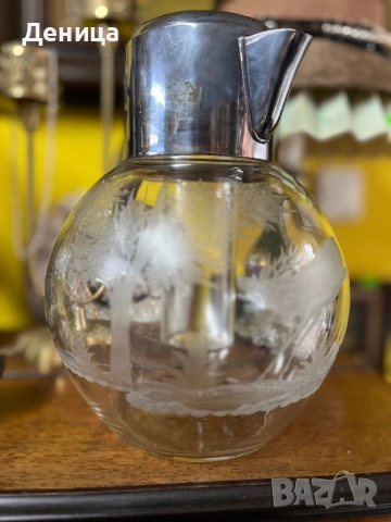 Най-красивата кана за лимонада, която съм имала късмет да намеря.♥️ Посребрен капак и вътрешна съд , снимка 8 - Други - 52854400