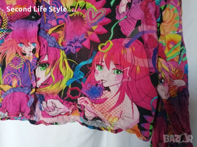 Дамска къса риза аниме манга момичета FB Sister р-р M, снимка 5 - Ризи - 52921615