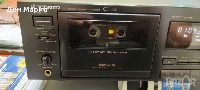Триглав касетен дек от висок клас Пайнер СТ 757, снимка 2 - Декове - 42730143