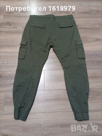 Ватиран Карго панталон -тъмно зелен, снимка 3 - Панталони - 52311450