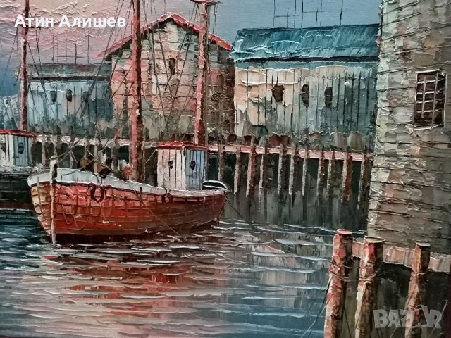 Авторска маслена картина на платно , снимка 2 - Картини - 41697649