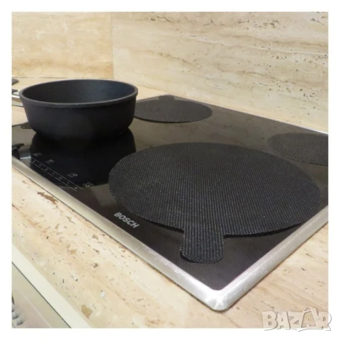 Протектор за индукционен  котлон, 4бр., NoStik, 27см., черен, в плик, снимка 2 - Други стоки за дома - 50453699