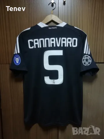 Real Madrid Cannavaro Adidas оригинална тениска фланелка Канаваро Реал Мадрид екип Шампионска Лига 