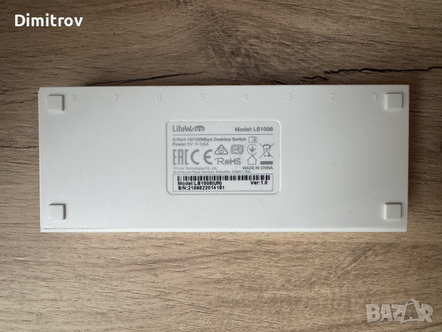 TP-Link 8-Port 100Mbps Desktop switch LS1008 | 8-портов 100 мбит суич, снимка 2 - Суичове - 49862839
