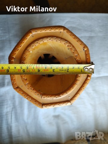 Дървена ваза, снимка 8 - Вази - 41876429