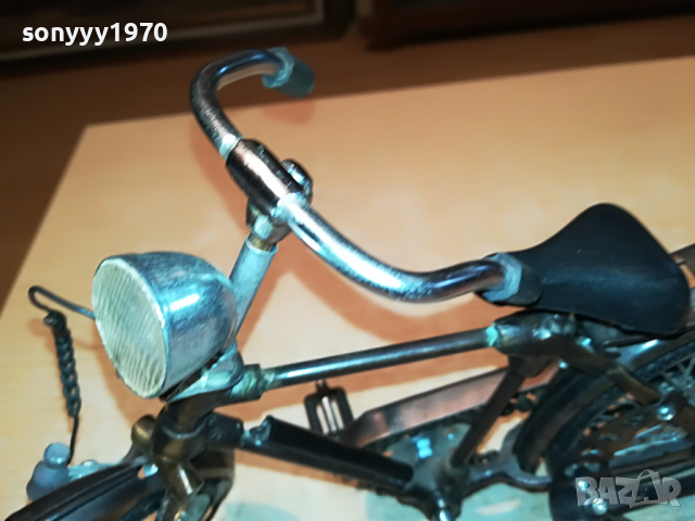 МЕТАЛНО МАСИВНО КОЛЕЛО ВНОС ШВЕЦИЯ 1604222012, снимка 4 - Антикварни и старинни предмети - 36478207