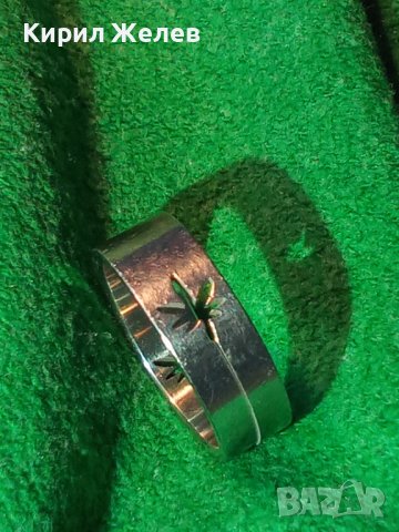 КРАСИВ МОДЕН НЕРЪЖДАЕМ СТОМАНЕН ПРЪСТЕН ТИП ХАЛКА 19628, снимка 4 - Пръстени - 32101890