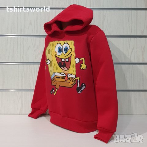 Нов детски суичър с дигитален печат Спондж боб, снимка 6 - Детски анцузи и суичери - 34832730