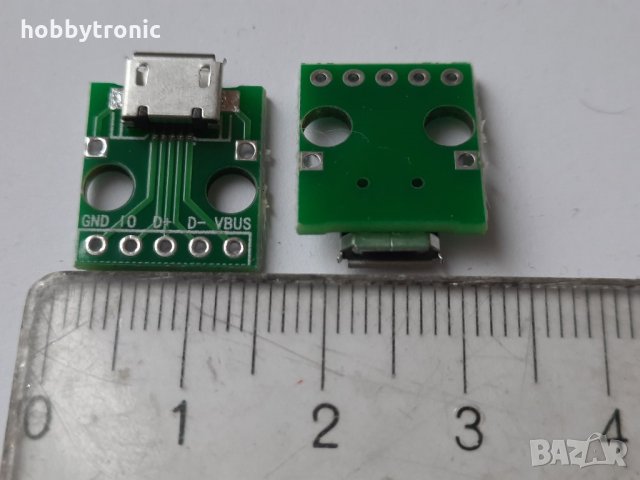 Micro USB платка,  breakout board Micro USB female 