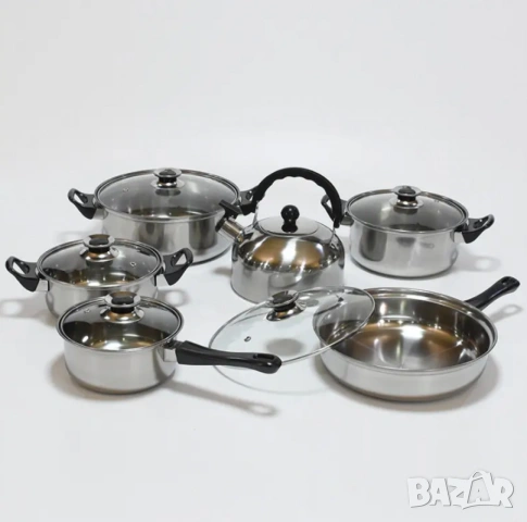Комплект от 12 части за всяка кухня, снимка 3 - Съдове за готвене - 53253037