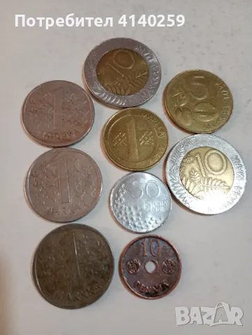 Финландия монети 10 марки 1993 г , снимка 1