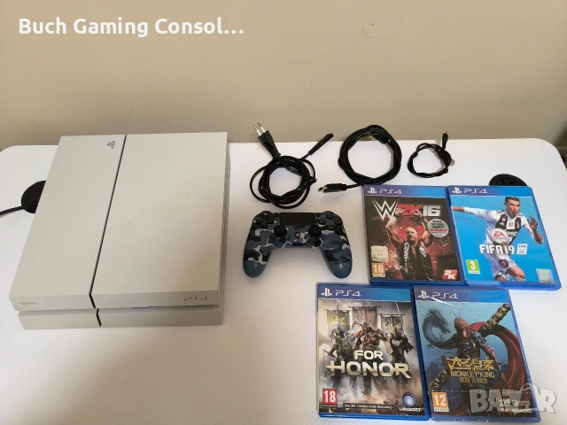 Playstation 4 Glacier White в перфектно състояние!, снимка 2 - PlayStation конзоли - 53651581