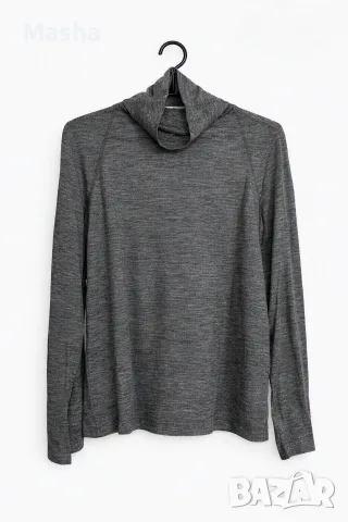Фино сиво поло Mango (Camiseta Isabella), размер M – НОВО с етикет (80% Лиосел, 20% Вълна)