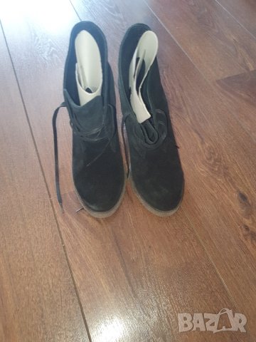 Боти ест.кожа и велур N38 Нови, снимка 7 - Дамски боти - 41631170