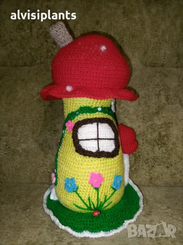 Приказна плетена къща с горски мотиви – ръчна изработка с душа и фантазия, снимка 3 - Други - 40303981