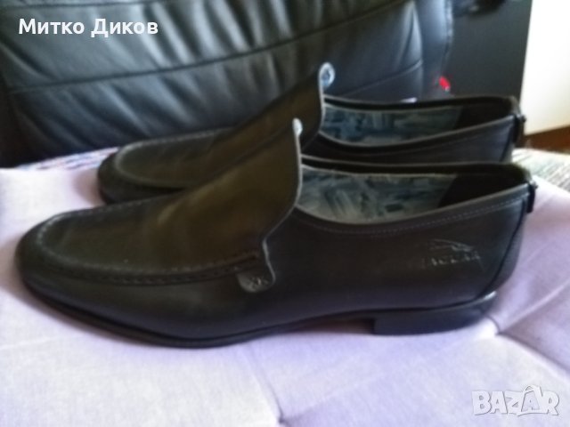 Ягуар ръчна изработка маркови обувки естествена телешка кожа №45 стелка29см, снимка 4 - Официални обувки - 41784849
