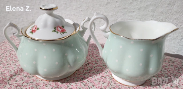 Royal Albert Polka Rose латиера и захарница