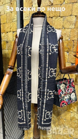 Gucci Кашмирен Шал Гучи - Налични Различни Цветове Код SK469, снимка 8 - Шалове - 53059613