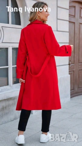 Дамско елегантно палто, снимка 2 - Палта, манта - 53631627