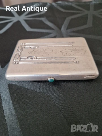 Страхотна антикварна колекционерска руска сребърна табакера 84, снимка 6 - Антикварни и старинни предмети - 50446618