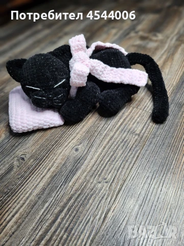 Черна котка, снимка 4 - Плюшени играчки - 51230848