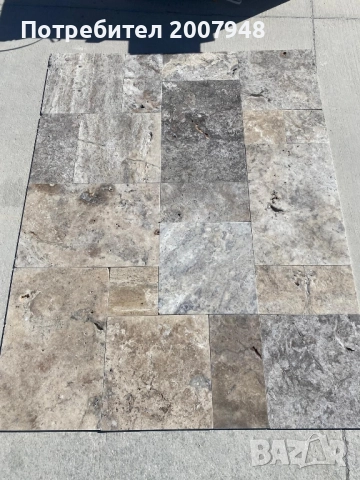 Травертин Силвър Френч Патерн сет - 49 лв.м2 с ДДС