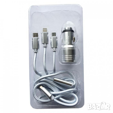 Адаптер за запалка с 2 порта и кабел автомобил джип миниван кола, снимка 2 - Аксесоари и консумативи - 44523418