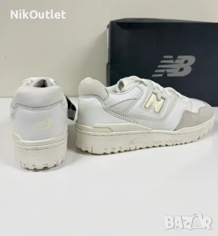 New Balance 550 White Off White, снимка 4 - Маратонки - 49524206