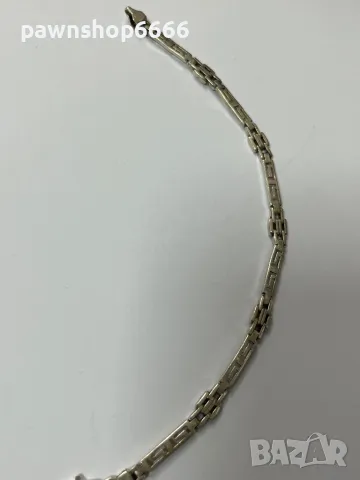 Сребърна гривна , снимка 2 - Гривни - 47700299