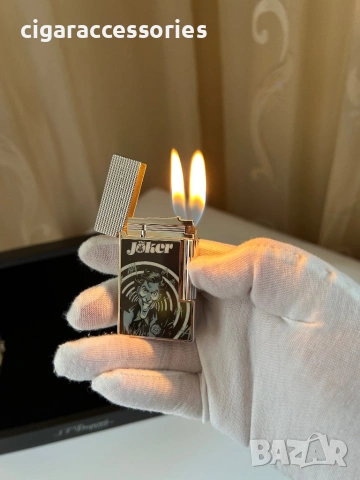 S.T. Dupont Joker запалка – 2 пламъка | Лукс модел | Пълен комплект, снимка 3 - Запалки - 53745429