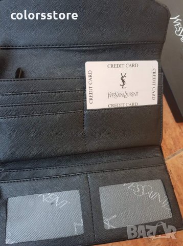 Черен портфейл  YSL код SG79, снимка 5 - Портфейли, портмонета - 35754877