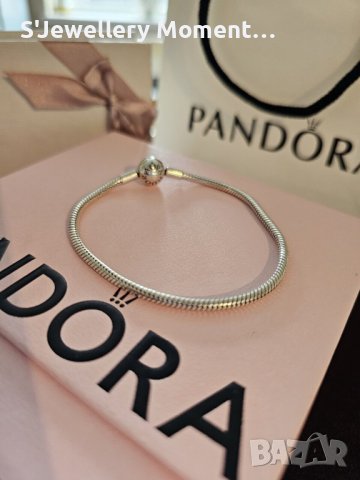 Оригинална сребърна гривна Pandora Essence 925, снимка 3 - Гривни - 41685974