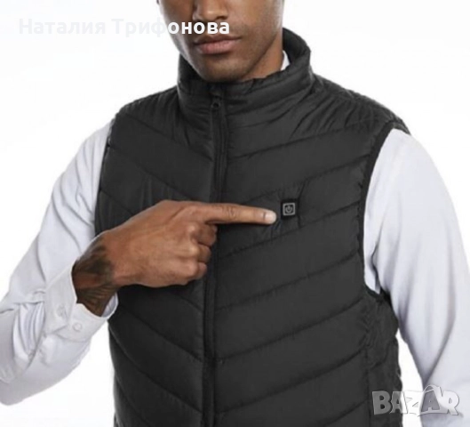 Електрическа жилетка с отопление HotVex USB Heated Vest – с 9 зони на отопление, снимка 4 - Палта - 52025974