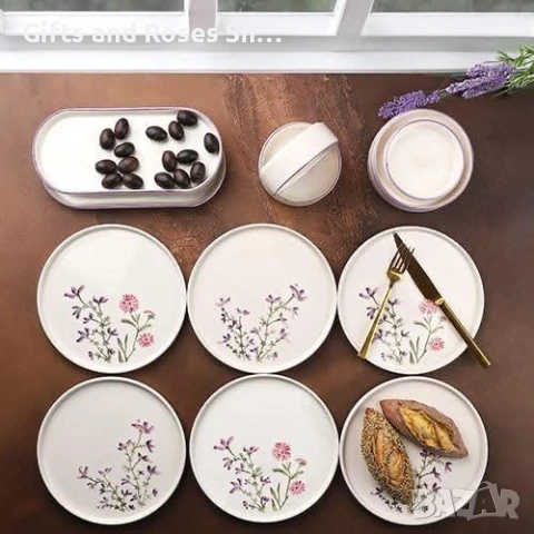 Порцеланов комплект Закуска - за 6 души, 14 части, снимка 1