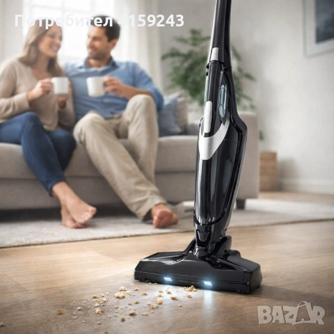 Безжична прахосмукачка 2 в 1 с Li-ion батерия, 8 kPa, снимка 2 - Прахосмукачки - 53524066