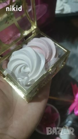 Красив златен сребрист сандък кутия сувенир бонбон кръщене повод подарък декор кутийка бонбони, снимка 7 - Други - 24256232