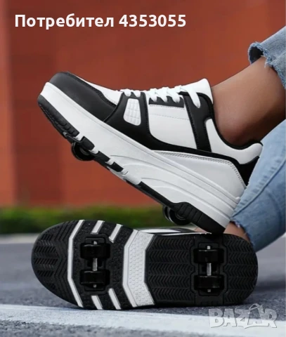 Маратонки с колелца за момчета, ролер обувки с колелца НОВИ различна номерация, снимка 3 - Детски маратонки - 50650368