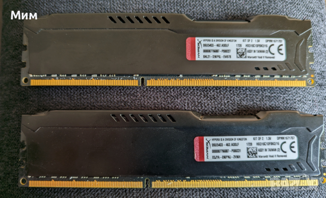 Рам памет DDR3 1600 Kingston 2x8gb kit, снимка 2 - RAM памет - 44511000