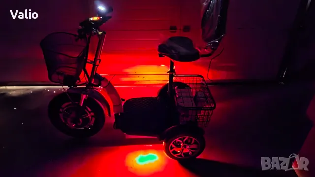 Електрическа триколка с лед осветление и равна платформа , снимка 6 - Мотоциклети и мототехника - 49334374